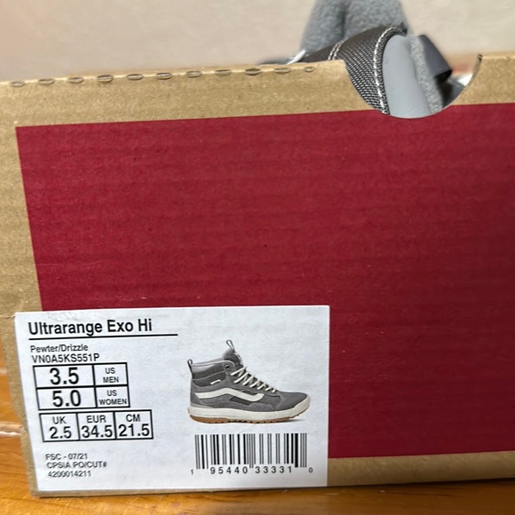 Vans ultraRange Exo hi pewter drizzle ultra Cush women’s size 5 - Picture 12 of 12